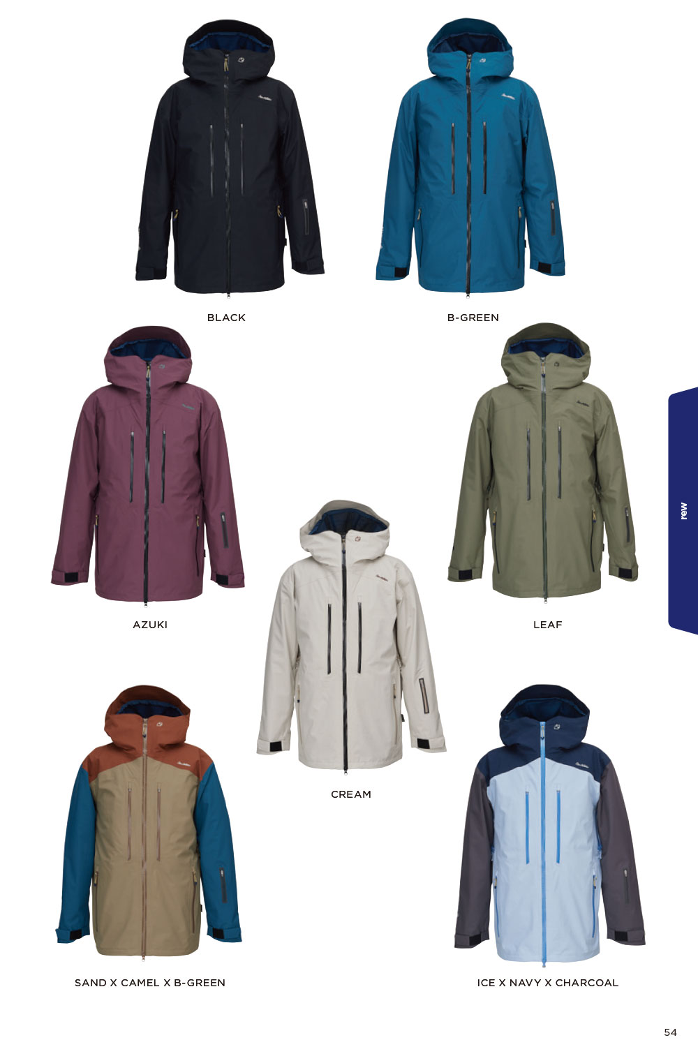 23-24 REW | BASIC JKT 23 | Color : BLACK - スノーボード・ウェア  